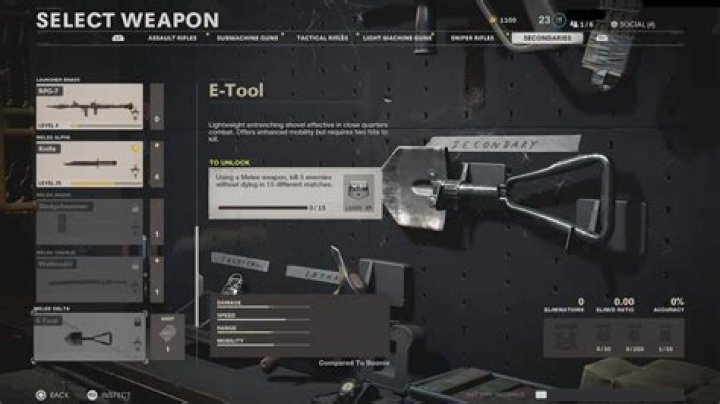 How to unlock E-Tool shovel in Warzone & Black Ops Cold War