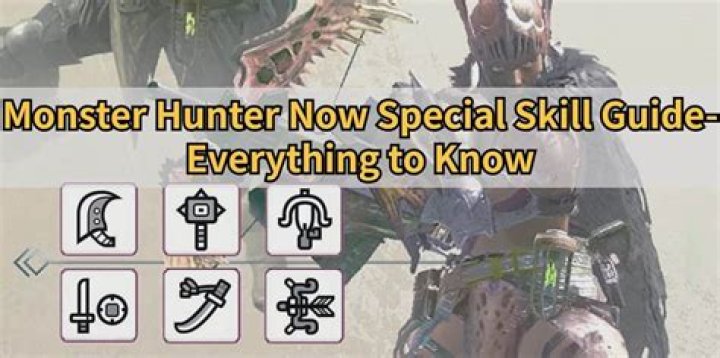 How to use a Special Skill in Monster Hunter Now