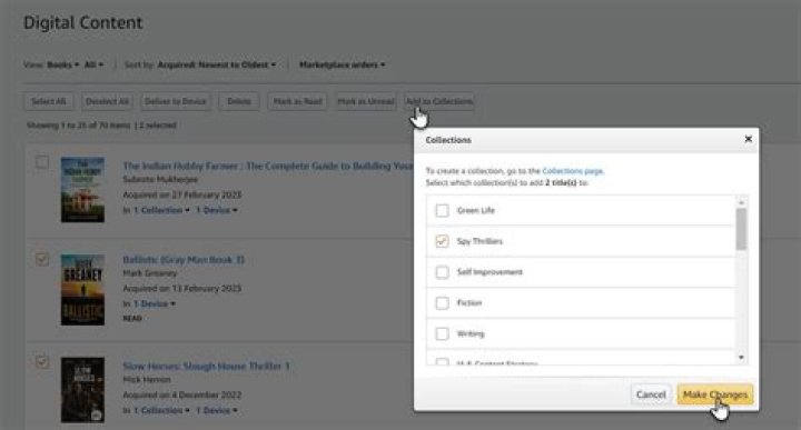 How to Use Collections on Your Kindle to Keep Your Books Organized