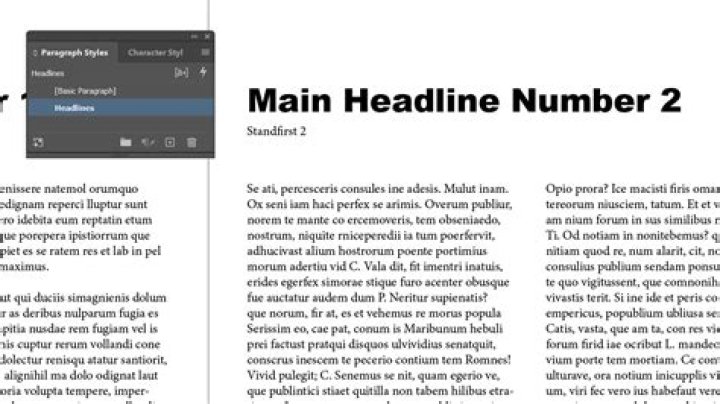 How to Use InDesign Paragraph and Character Styles