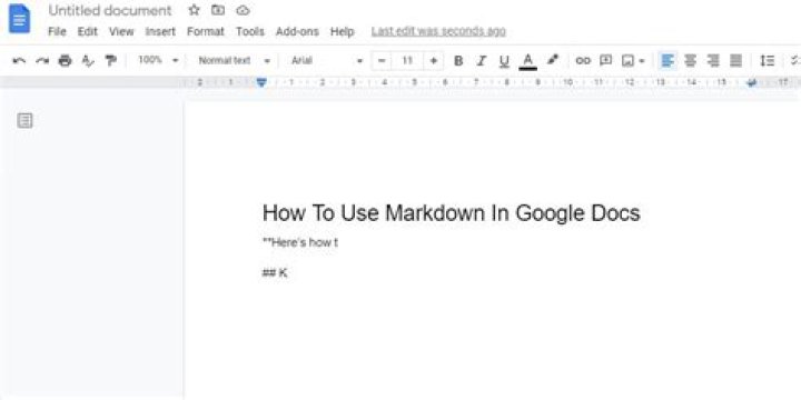 How to Use Markdown in Google Docs
