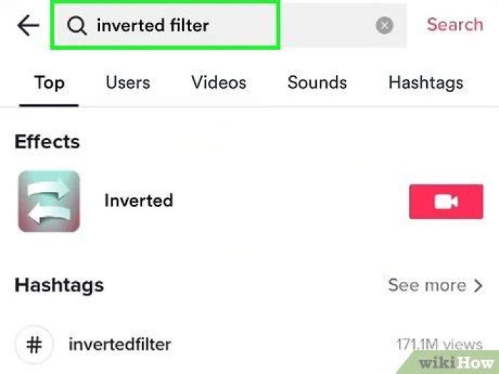 How to use TikTok's inverted filter
