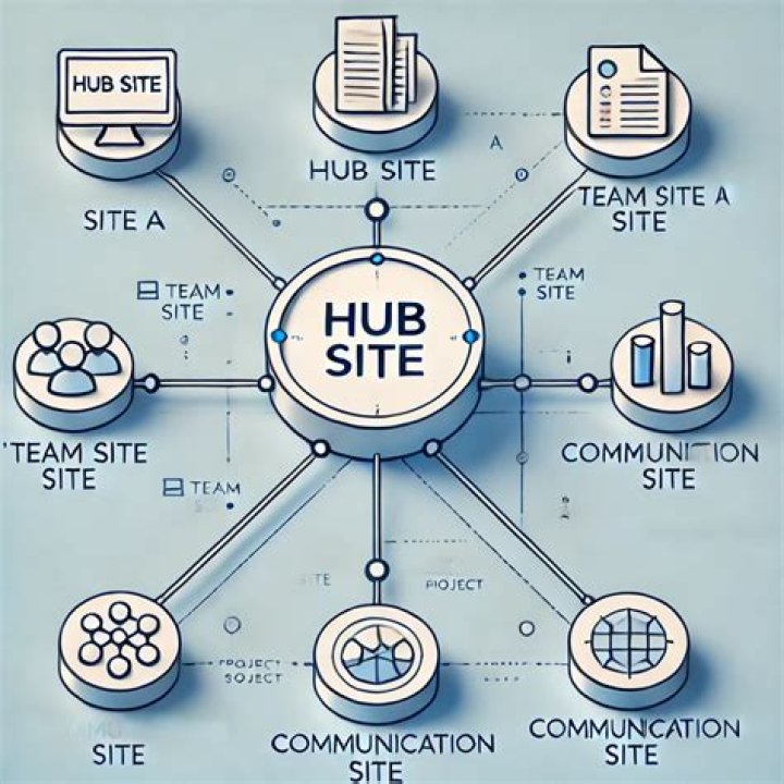 Hub Site, Team Site, and Communication Site