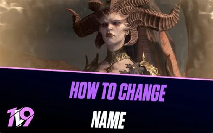 Is it possible to change your character name in Diablo 4?