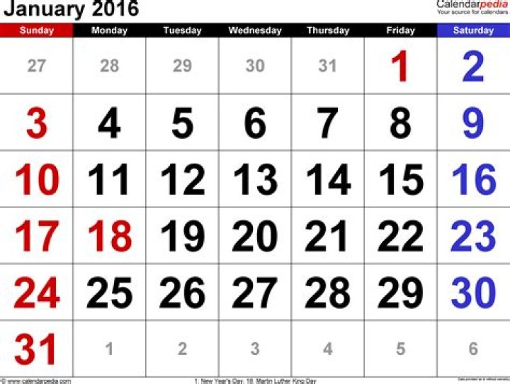 January 2016