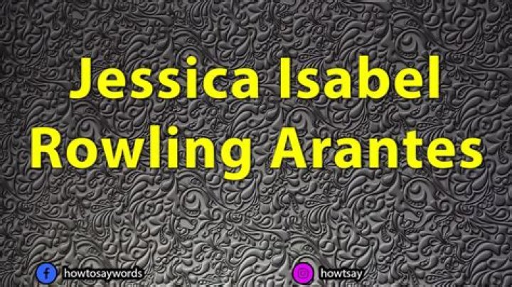 Jessica Isabel Rowling Arantes Biography