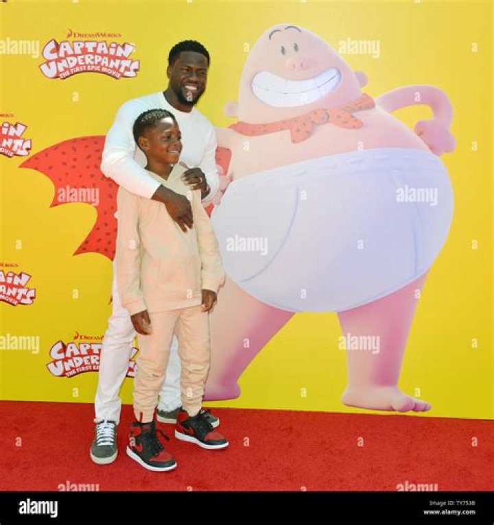 KEVIN HART AND SON ATTEND ‘CAPTAIN UNDERPANTS’ PREMIERE
