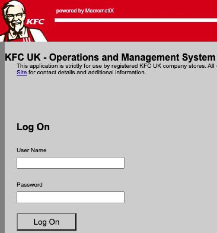 kfcuk.macromatix.net login safely, analysis & comments