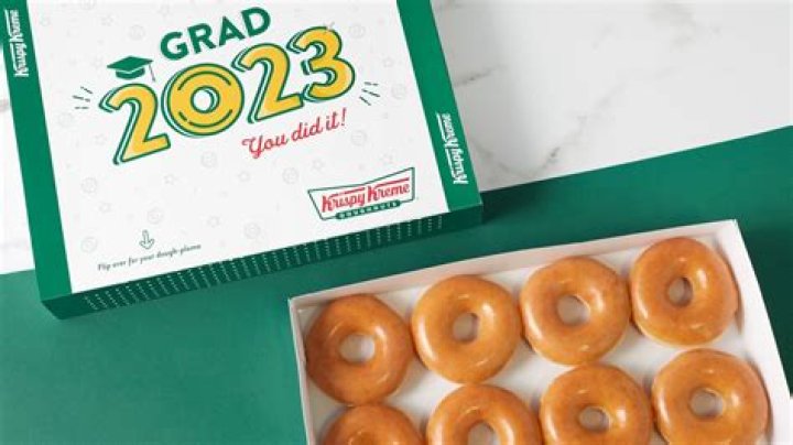 Krispy Kreme is giving graduates a dozen doughnuts for free