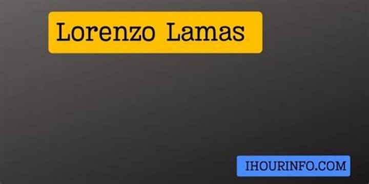 Lorenzo Lamas Net Worth 2024