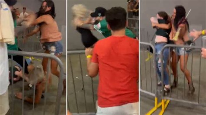 Man fights women after girlfriend starts massive brawl at Luke Combs concert
