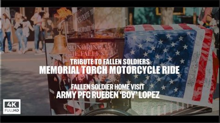 Memorial Torch Motorcycle Ride Honoring Fallen Soldiers Stops In Utah