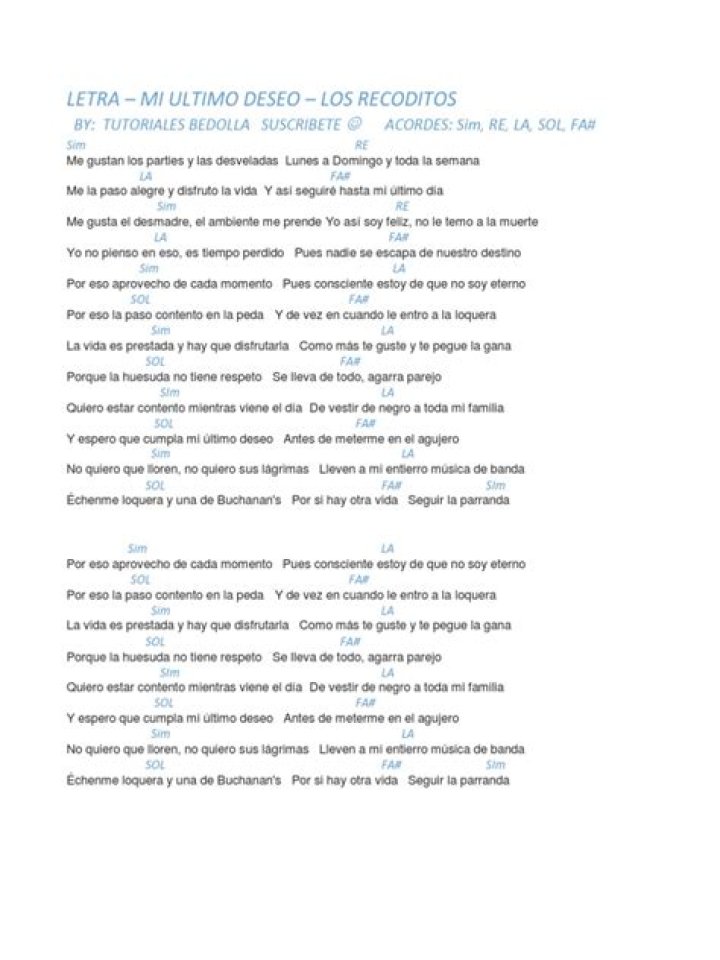 Mi Último Deseo Letras - Mi Último Deseo Traducciones