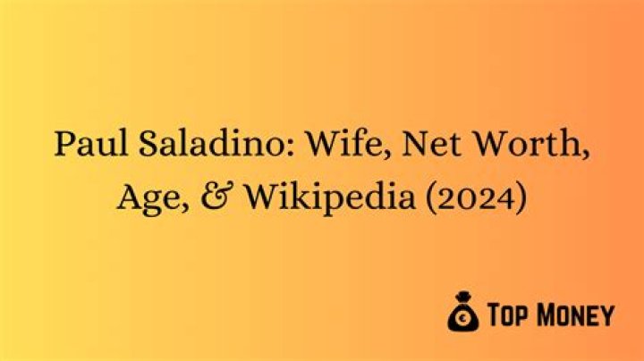 Paul Saladino Net Worth 2024