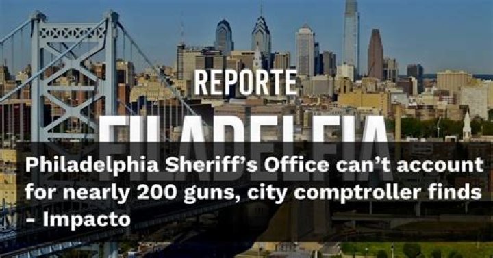 Philadelphia Sheriff's Office cannot account for nearly 200 guns, city comptroller finds