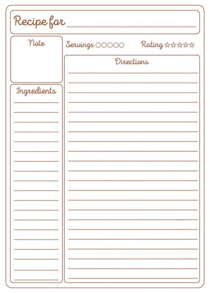 Recipe Template