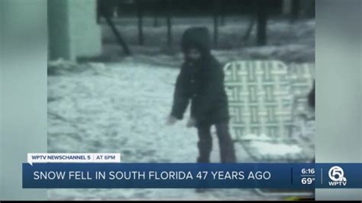 	Remember the day it snowed in South Florida?	