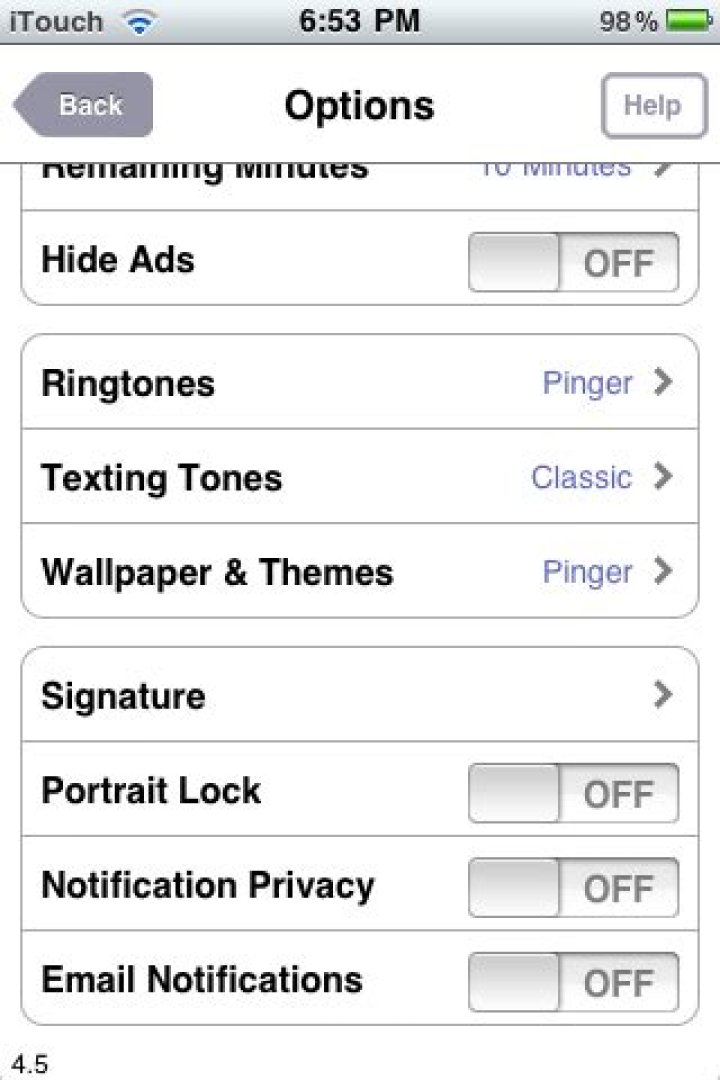 Send Text Messages From Your iPhone/iTouch or Desktop With Textfree