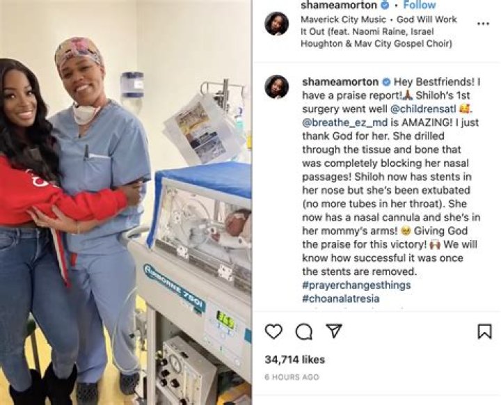SHAMEA MORTON ASKS FOR PRAYERS AFTER NEWBORN IS PLACED ON VENTILATOR