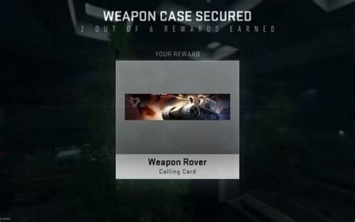 Six rewards to collect from weapon case in Building 21