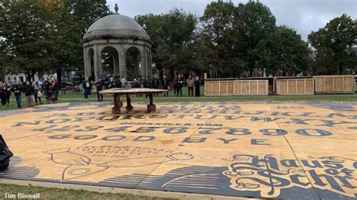 Somerset man shoots to create world's largest ouija board
