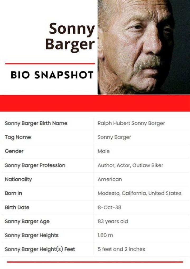Sonny Barger Net Worth 2024