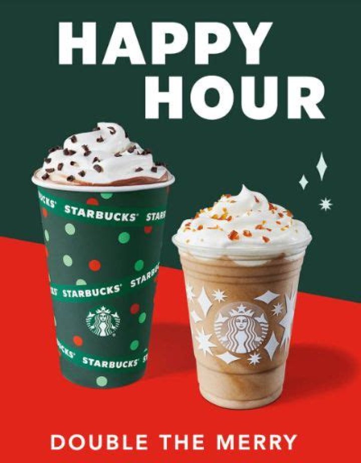 	Starbucks Happy Hour: BOGO hot and cold espresso drinks on Thursday	