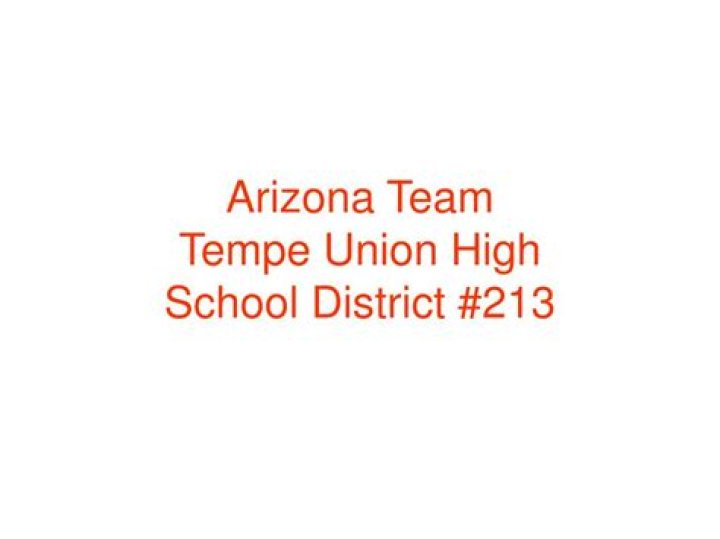 Tempe Union High School District 213 - Arizona