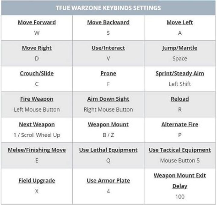 Tfue Warzone Settings 2021