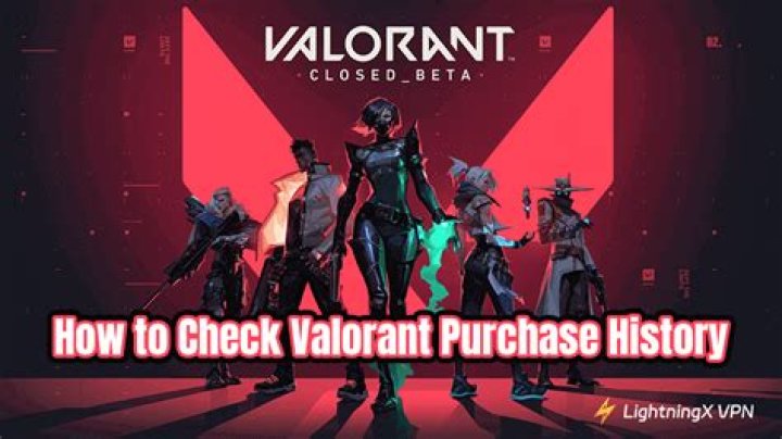 Valorant Purchase History: How to Check