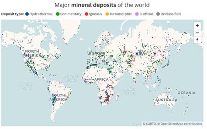 Valuable Minerals’ Rare Earth Locations