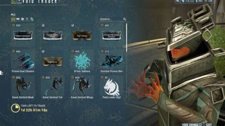 Warframe Baro Ki'teer location, arrival time, and items this week (December 29, 2023)