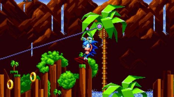 Watch Act 2 of Sonic Mania’s Green Hill Zone in action