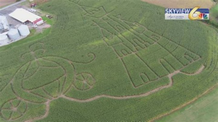 Weakland Farms corn maze, behind and above the scenes