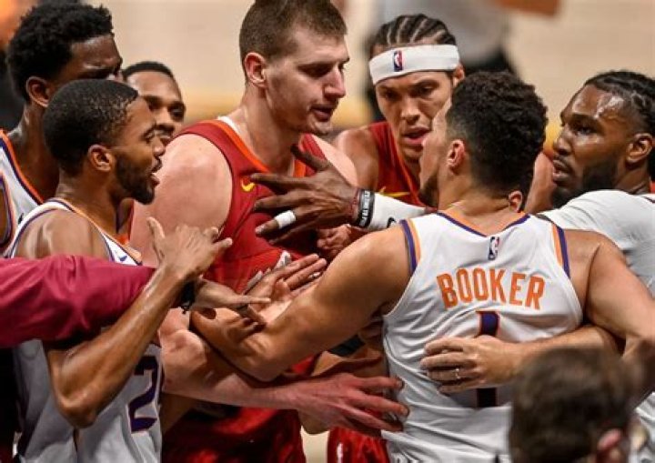 When Nikola Jokic and Devin Booker nearly came to blows during the 2021 NBA playoffs
