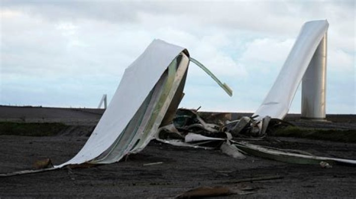 Wind turbine damage from powerful tornado 'unprecedented'