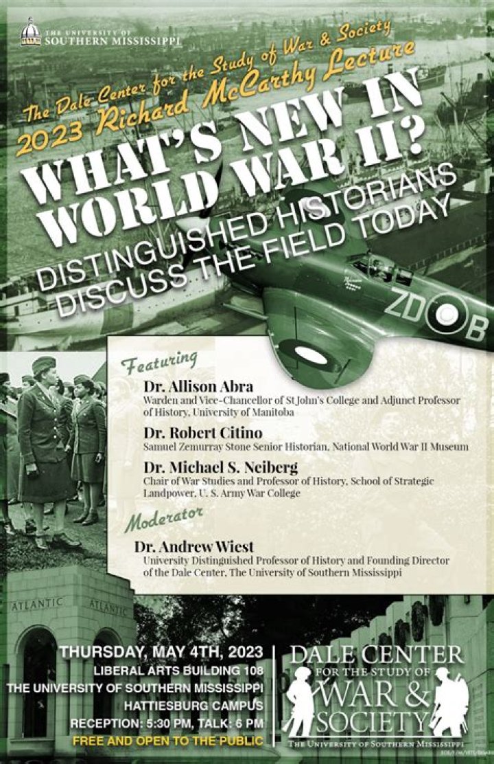 World War II scholars speaking at USM May 4 | News