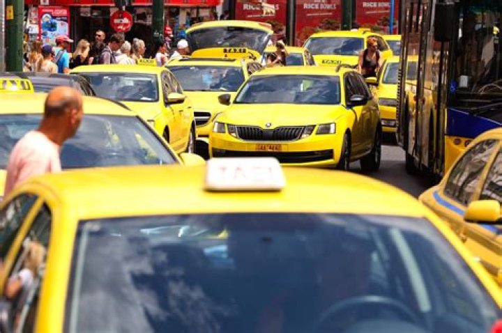 Yellow Cab taxi drivers on strike